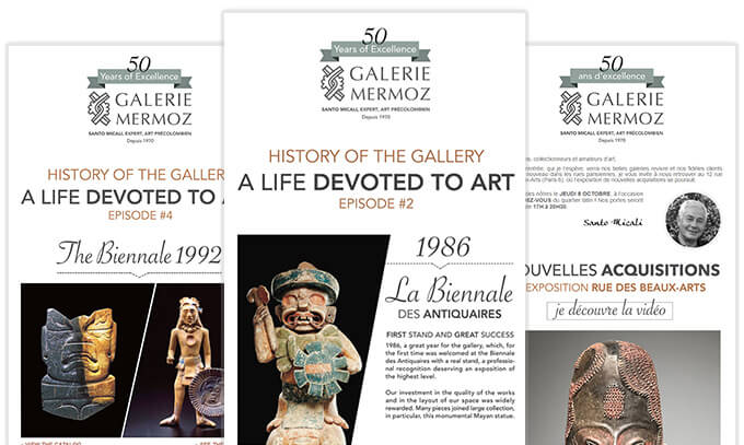 newsletters Galerie Mermoz